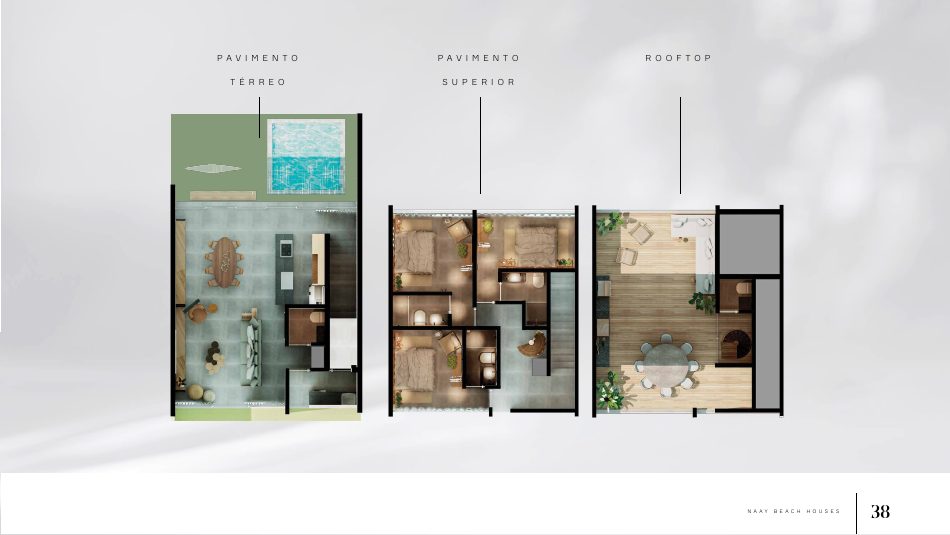 Planta da Beach House do Naay