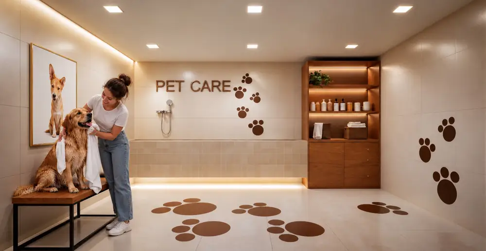 Perspectiva ilustrada — Pet care — Park Plaza Murilópolis