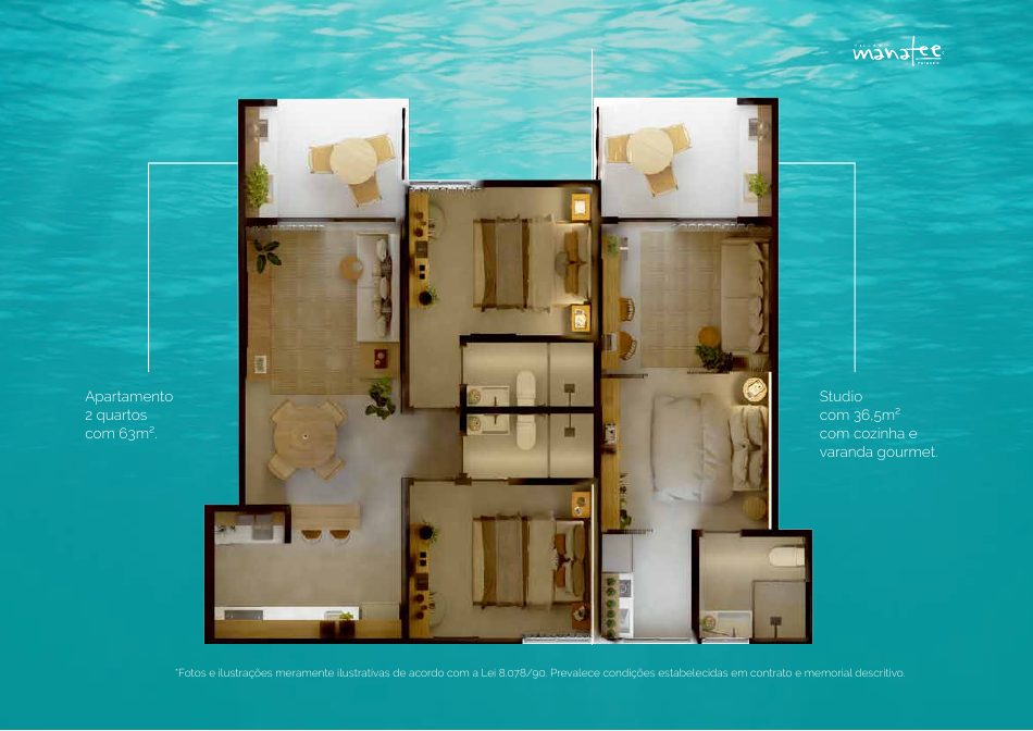 Plantas do Villas Manatee